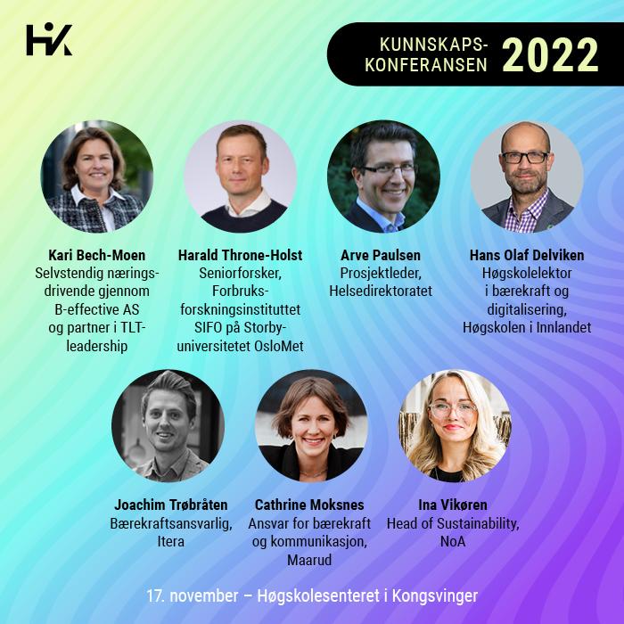 Bilde av alle foredragsholdere under Kunnskapskonferansen